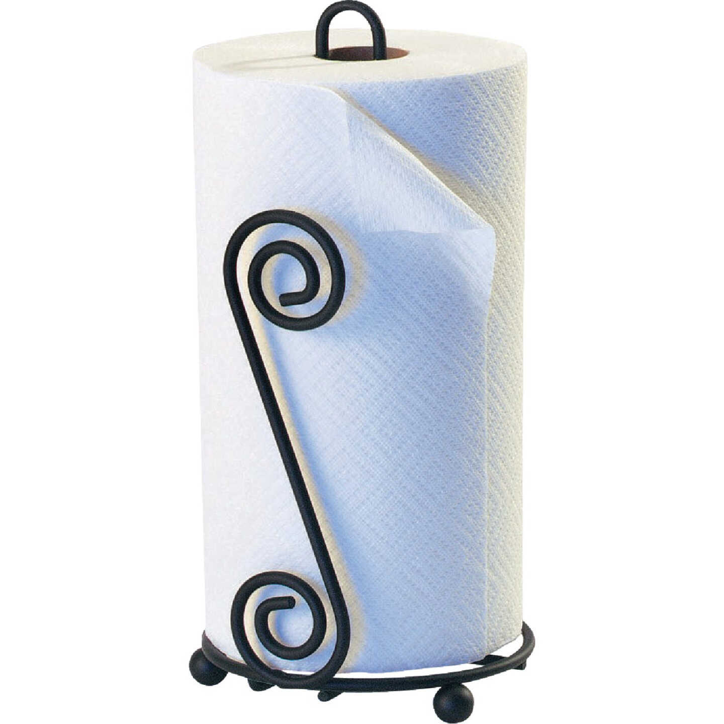 Spectrum Elegant Scroll Countertop Portable Paper Towel Holder Image 1