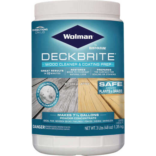 Wolman DeckBrite 3 Lb. Wood Cleaner & Coating Prep